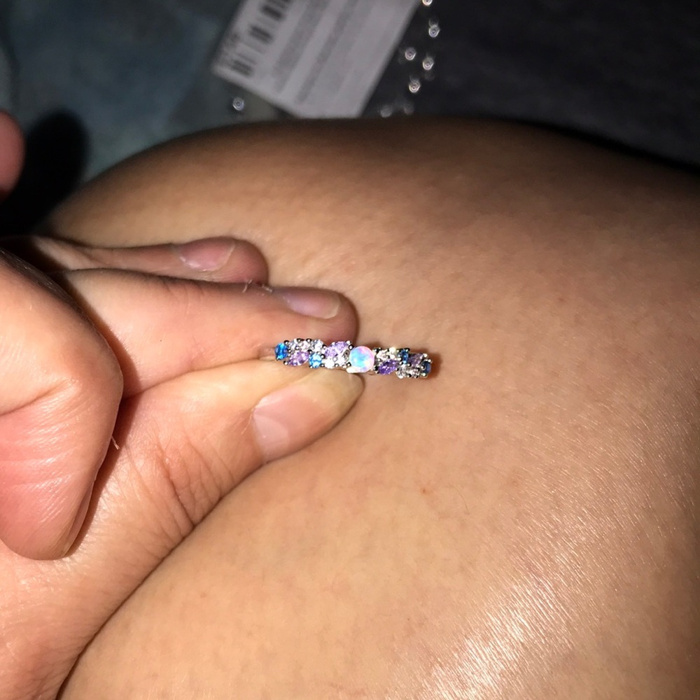 Aurora Opal Multi-Stone Stackable Ring - Women Jewelry